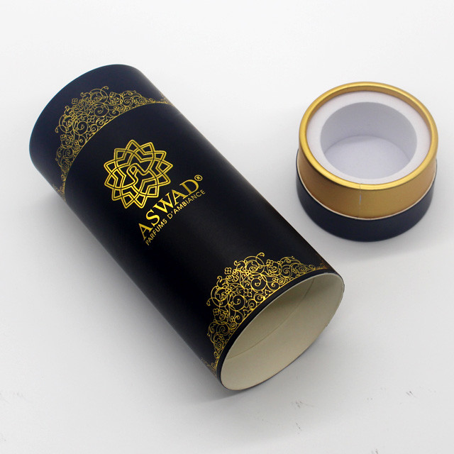 সুগন্ধি পণ্য জলীয় আবরণ জন্য 120gsm ধাতব কাগজ বৃত্তাকার প্যাকেজিং 0